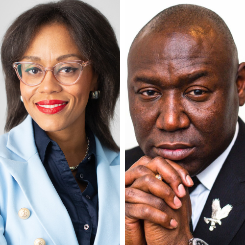 Diandra "Fu" Debrosse and Ben Crump